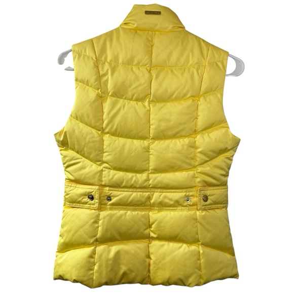 NEW Lily Pulitzer Lauren Down Feather Puffer Vest Starfruit Yellow Womens XS - Picture 4 of 16